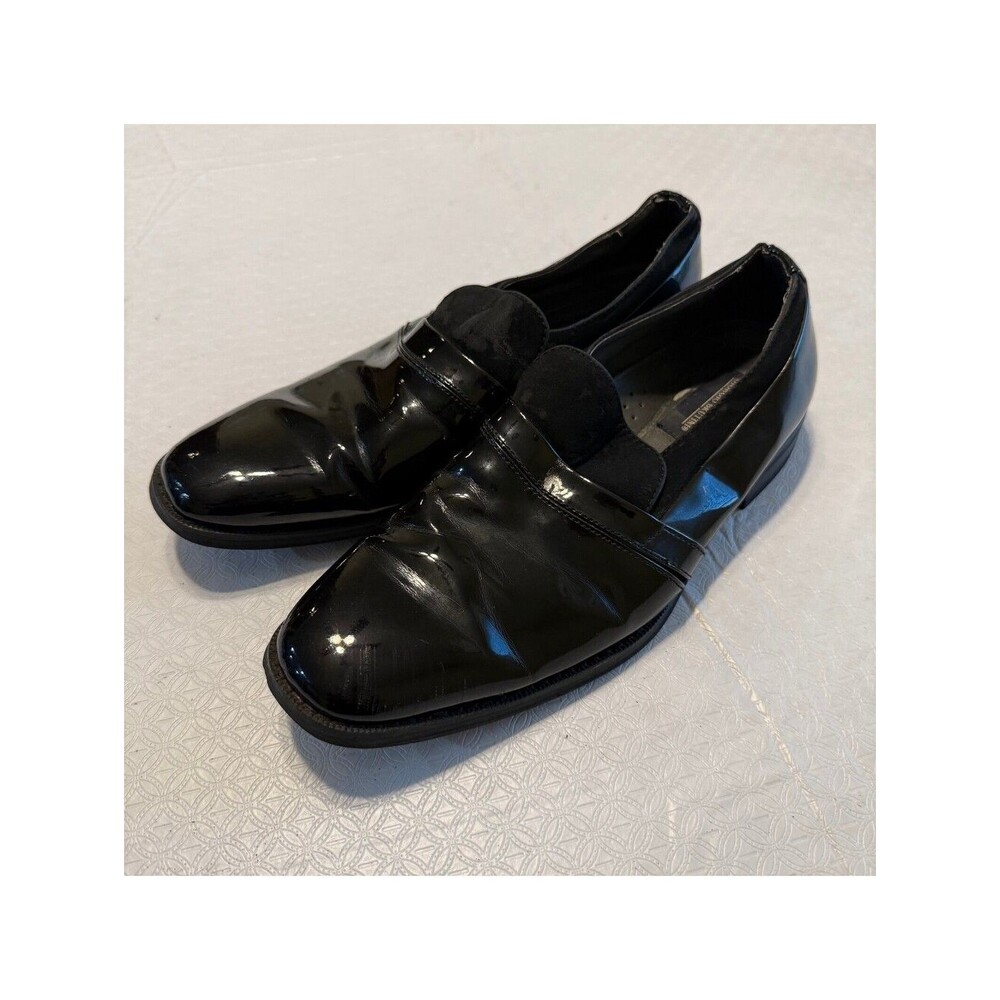 Giorgio Brutini Men's Black Patent Leather Loafers US10